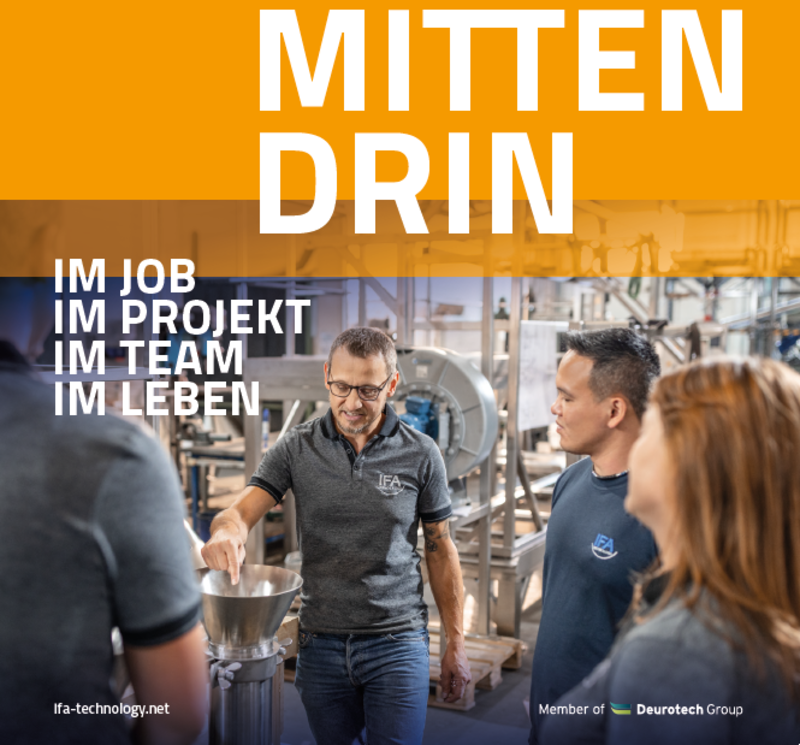 Projektarbeit und Karriere bei IFA Technology