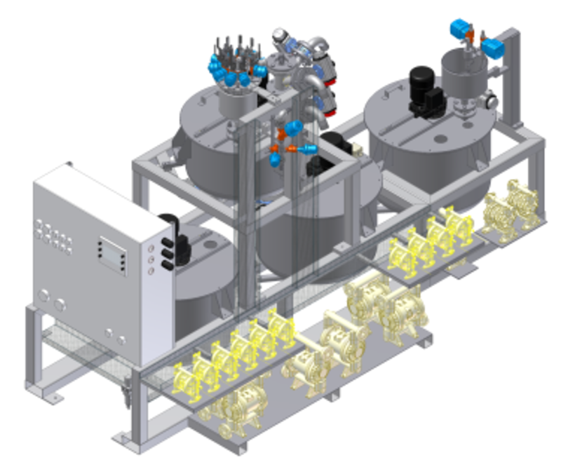 IFA Technology Gravimetrische Dosieranlage Kompaktanlage Simulation