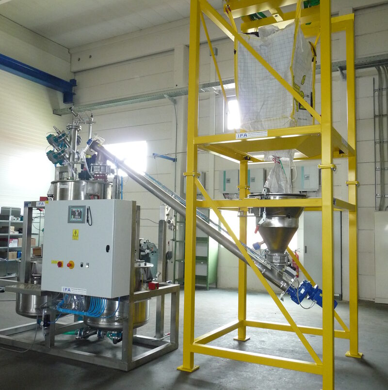 IFA Technology Big bag emptying station and dosing system