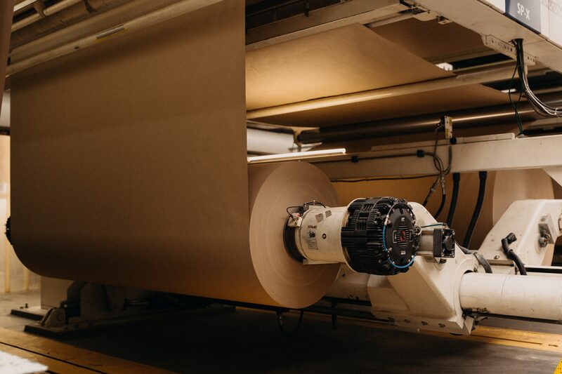 Production of paper rolls