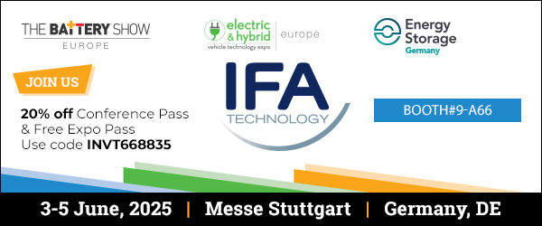 IFA Technology Battery Show banner