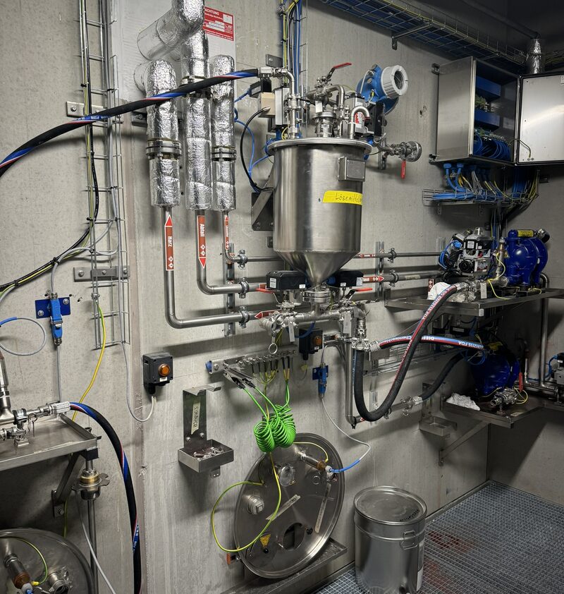 Planta de producción con protección contra explosiones